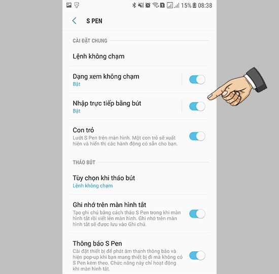 Kích hoạt tính năng